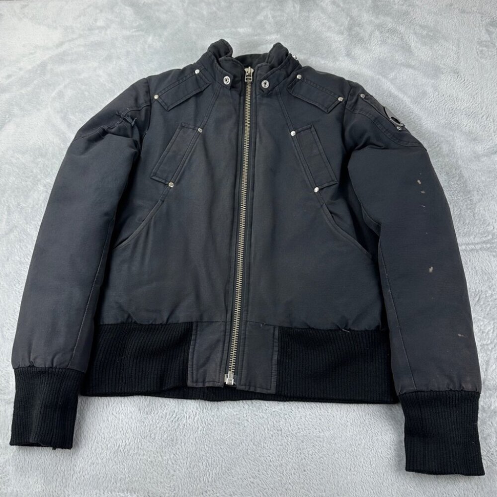 Moose Knuckles Black Bomber Jacket Men’s Size S